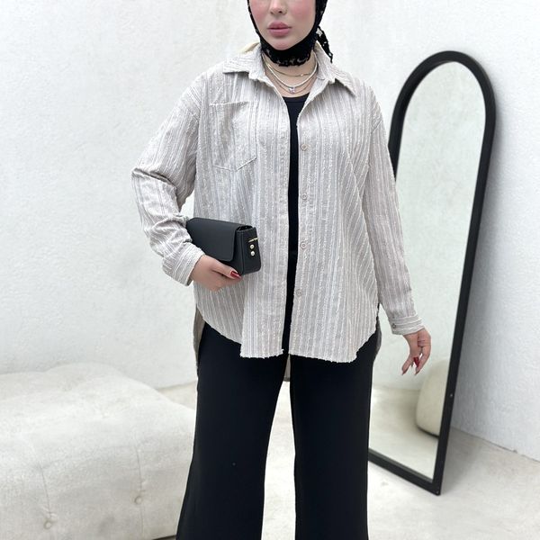 شومیز تک جیب کوک دوزی بانک