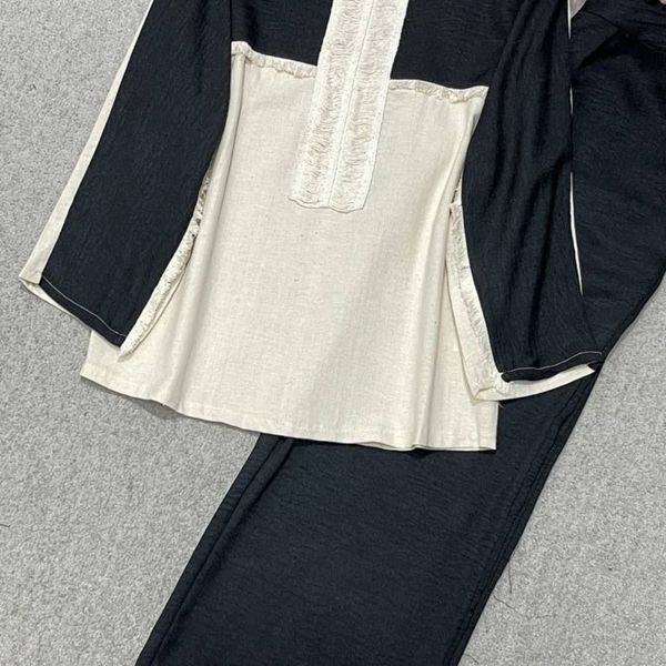 ست تونیک‌ شلوار ریش دار