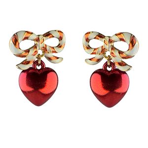 گوشواره قلب طرح کریسمس - Gosh - 031