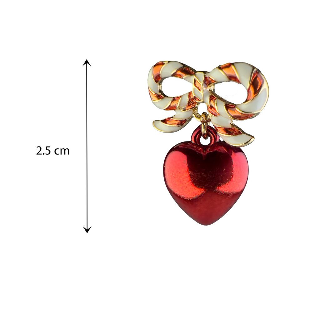 فروش اینترنتی گوشواره قلب طرح کریسمس - Gosh - 031