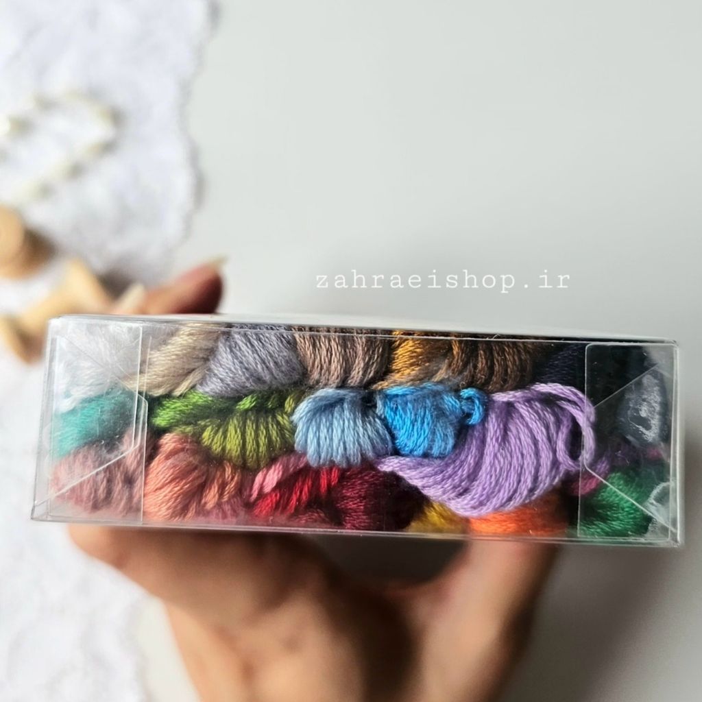 فروش اینترنتی پک 24 عددی نخ گلدوزی برند پنگوین