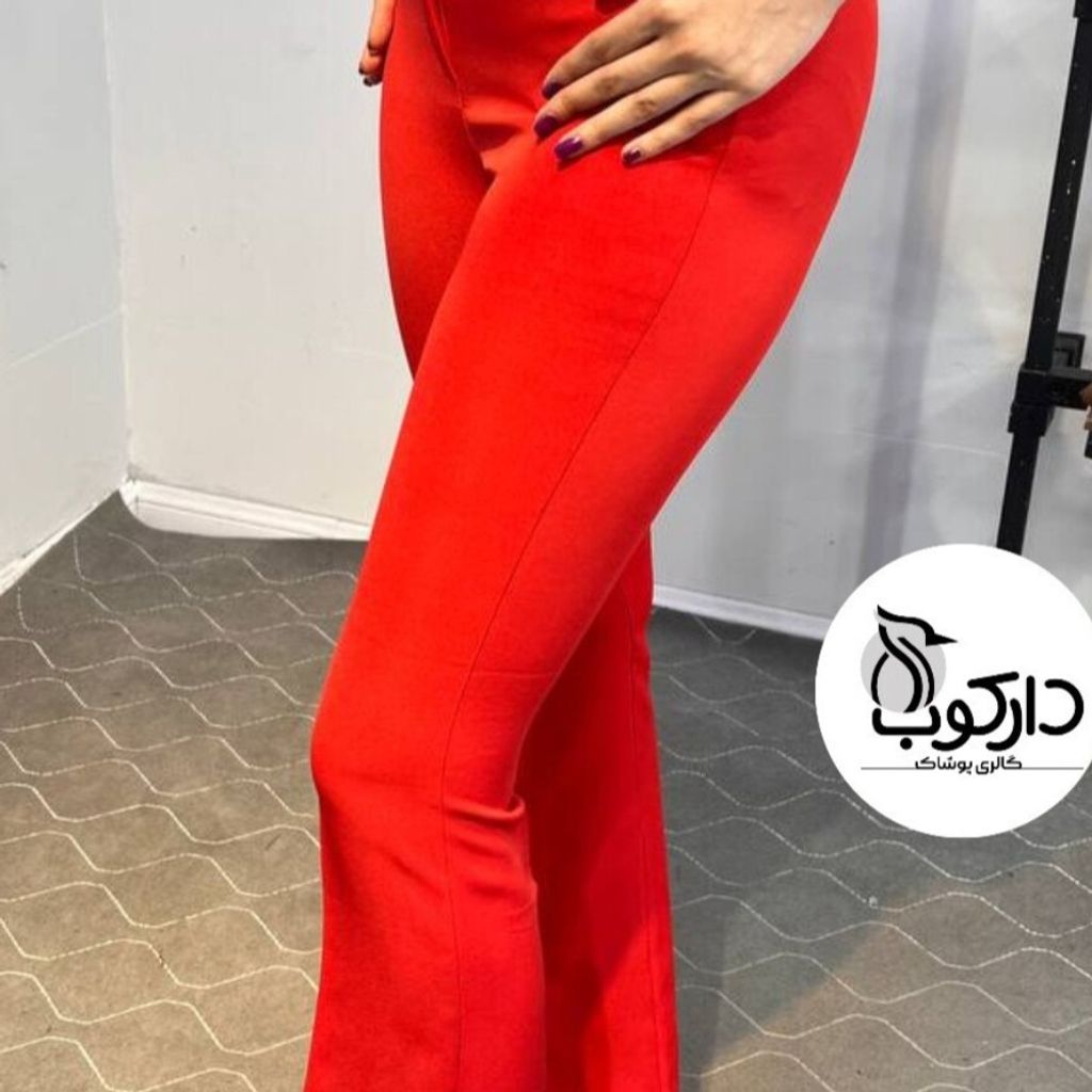 قیمت شلوار پارچه ای بوتکات رنگ قرمز