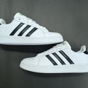 خرید آنلاین کتونی مردانه آدیداس گرندکورت سفید کیفیت بالا