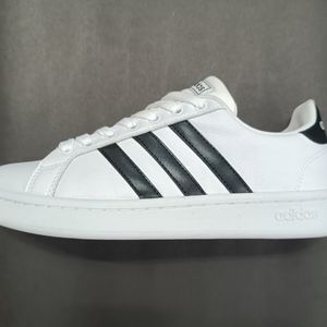 خرید اینترنتی کتونی مردانه آدیداس گرندکورت سفید کیفیت بالا