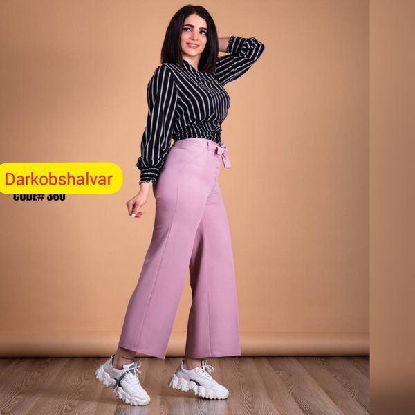 شلوار پارچه ای بالا گشاد کد 360