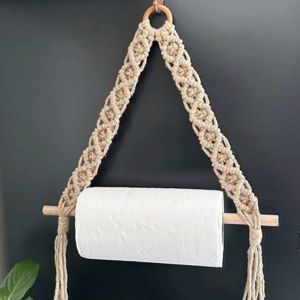 نگهدارنده دستمال مکرومه فانتزی طرح پناه