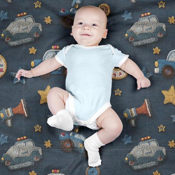 پارچه مخمل روبالشی پارچه باما طرح سه بعدی ماشین کارتونی کد 5014122