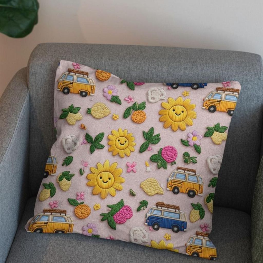 خرید اینترنتی پارچه مخمل روبالشی پارچه باما طرح سه بعدی ماشین کارتونی کد 5014126