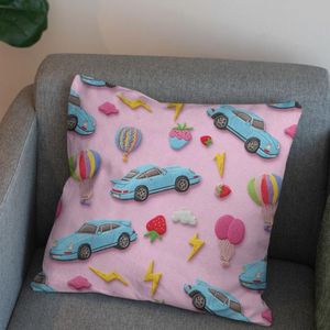 قیمت پارچه مخمل روبالشی پارچه باما طرح سه بعدی کاکتوس کد 5014134