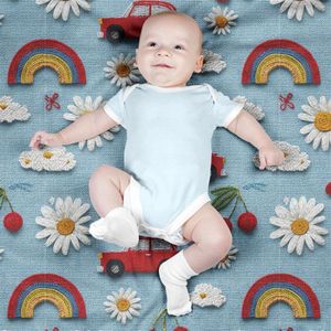 قیمت پارچه مخمل روبالشی پارچه باما طرح سه بعدی ماشین کارتونی کد 5014148