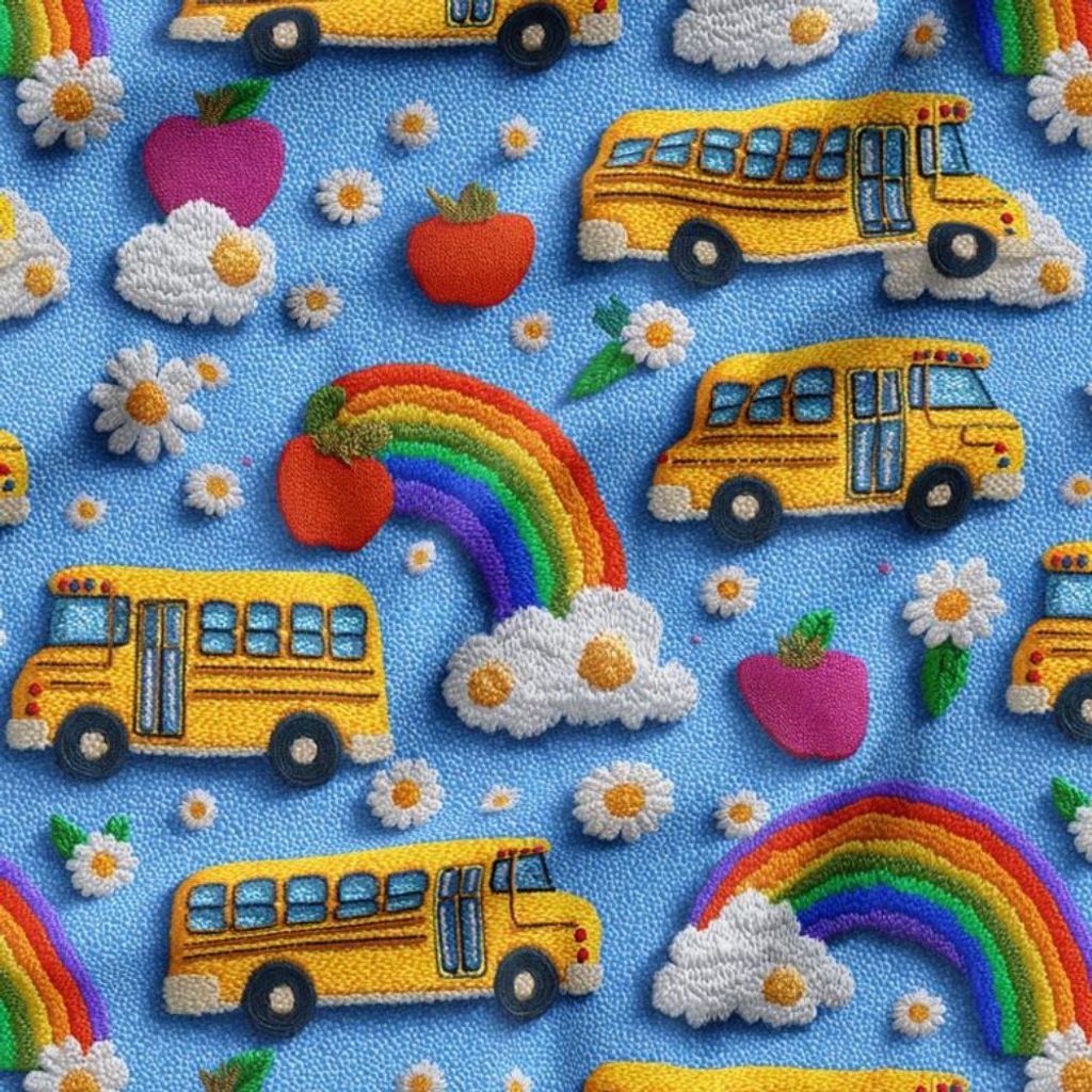 مشخصات پارچه مخمل کوسن مبل پارچه باما طرح سه بعدی اتوبوس شاد کد 5014154