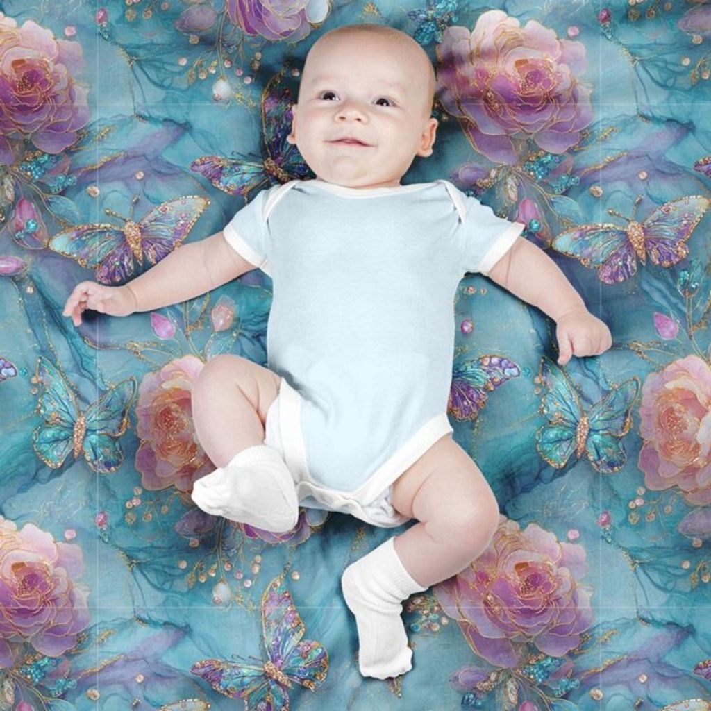 خرید آنلاین پارچه مخمل کوسن مبل پارچه باما طرح سه بعدی گل آبرنگی کد 5014173