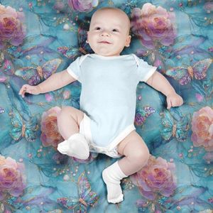 خرید آنلاین پارچه مخمل کوسن مبل پارچه باما طرح سه بعدی گل آبرنگی کد 5014173