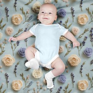 خرید آنلاین پارچه مخمل روبالشی پارچه باما طرح سه بعدی گل بهارانه کد 5014185