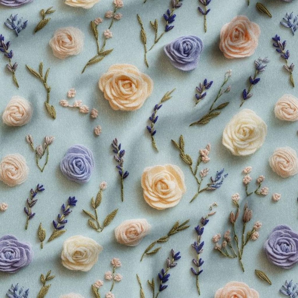 مشخصات پارچه مخمل روبالشی پارچه باما طرح سه بعدی گل بهارانه کد 5014185