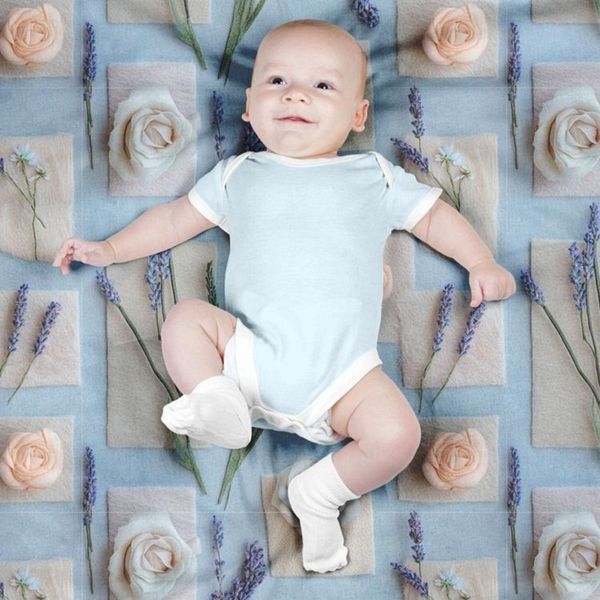 پارچه مخمل روبالشی پارچه باما طرح سه بعدی گل بهار کد 5014187