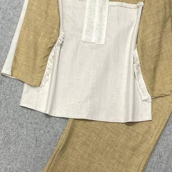 ست تونیک شلوار ریش دار