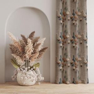 فروش اینترنتی پارچه مخمل روتختی یک نفره  پارچه باما طرح سه بعدی گل آنتیک کد 5014216