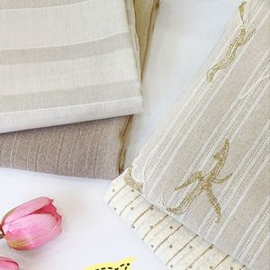 پارچه لینن نچرال طرحدار