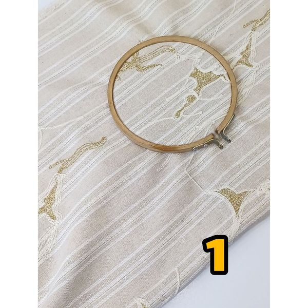 پارچه لینن نچرال طرحدار