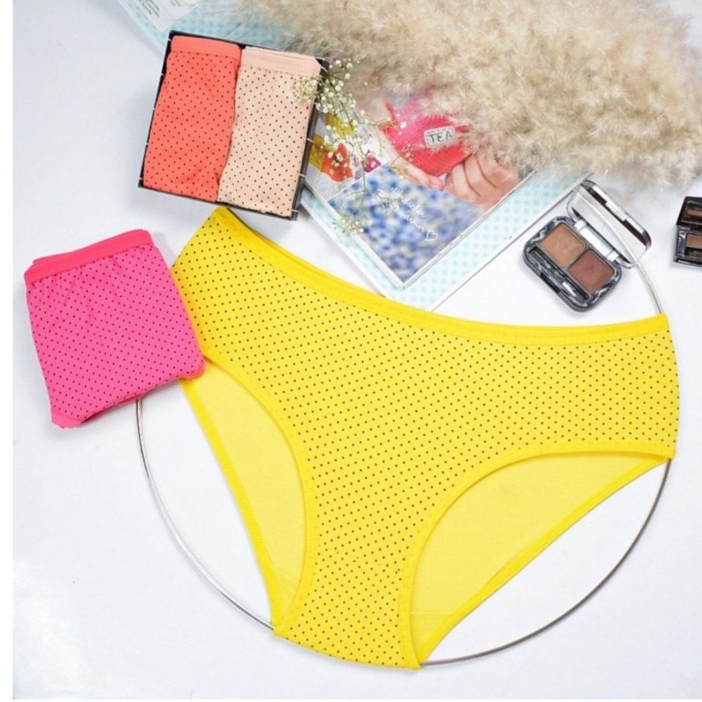 خرید انلاین شورت زنانه نخ پنبه طرح سوزنی سایز xl 2xl 3xl(پک 6 عدد رنگبندی رندوم)8