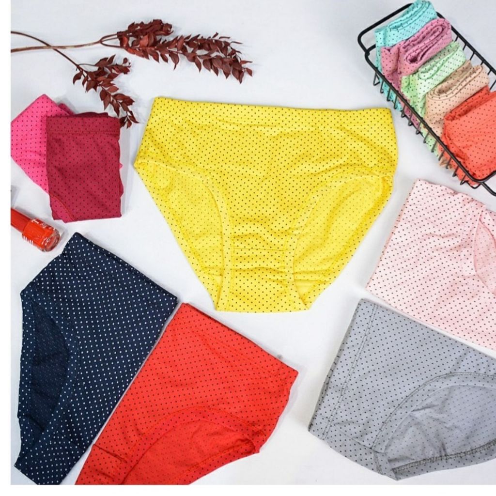 خرید اینترنتی شورت زنانه نخ پنبه طرح سوزنی سایز xl 2xl 3xl(پک 6 عدد رنگبندی رندوم)8