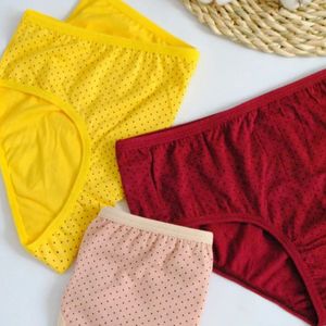 فروش اینترنتی شورت زنانه نخ پنبه طرح سوزنی سایز xl 2xl 3xl(پک 6 عدد رنگبندی رندوم)