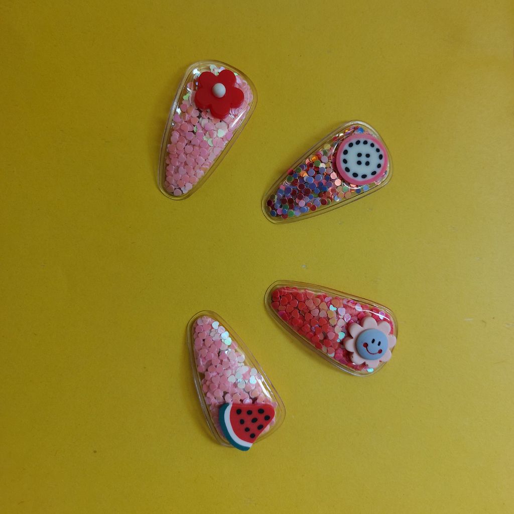 فروش اینترنتی گیره دخترانه طرح اکواریمی وارداتی (1 عددی)