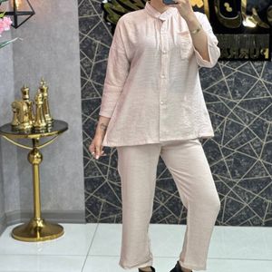 مشخصات ست مانتو شلوار زنانه اسکاچی ابروبادی فری سایز (ارسال رایگان)