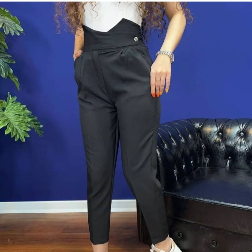 مشخصات شلوار پارچه ای مام کلاسیک قد صد