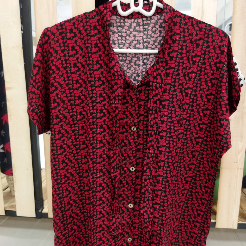 خرید انلاین تیشرت نخی جلو دکمه یقه کراواتی زنانه ts7ey