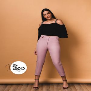 خرید اینترنتی قیمت شلوار زنانه کرپ مازراتی بغل چاکدار قد نود و دو کد 240