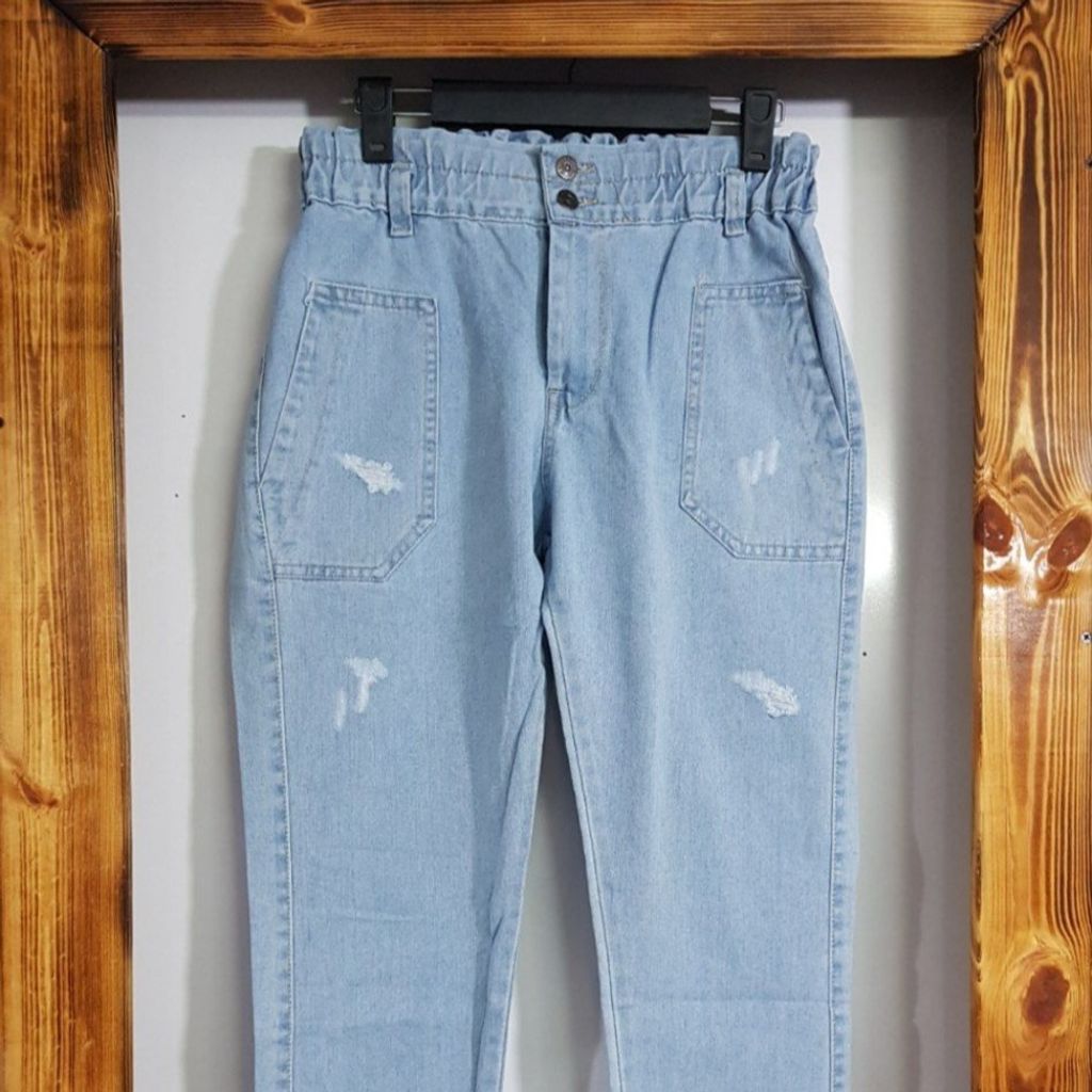 خرید اینترنتی شلوار زنانه جین مام فیت