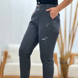 خرید اینترنتی شلوار زنانه جین مام فیت