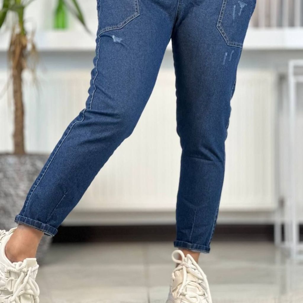 مشخصات شلوار زنانه جین مام فیت