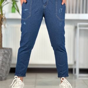 خرید آنلاین شلوار زنانه جین مام فیت