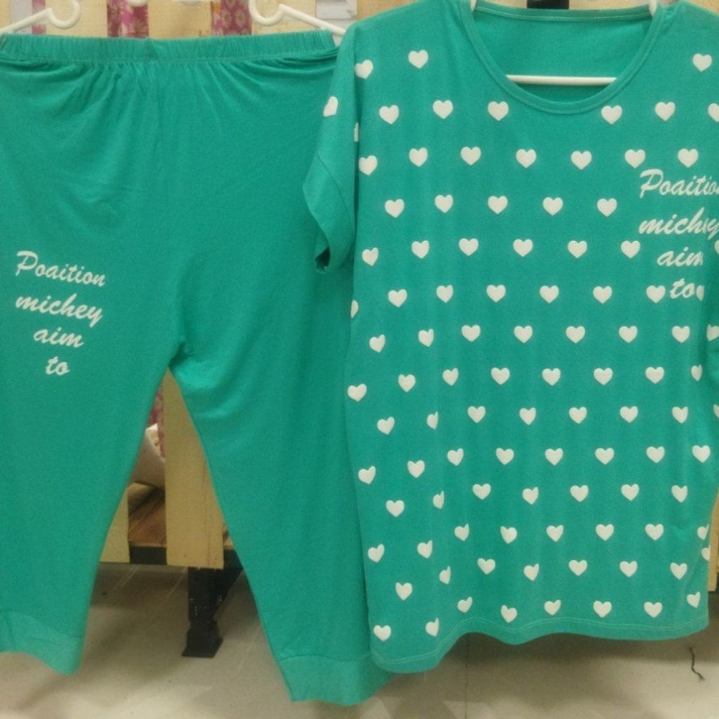 خرید انلاین ست تیشرت شلوارک قلبی زنانه