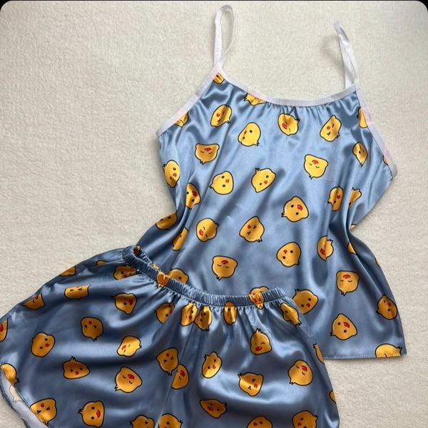 تاپ و شلوارک راحتی ساتن