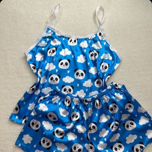 تاپ و شلوارک راحتی ساتن