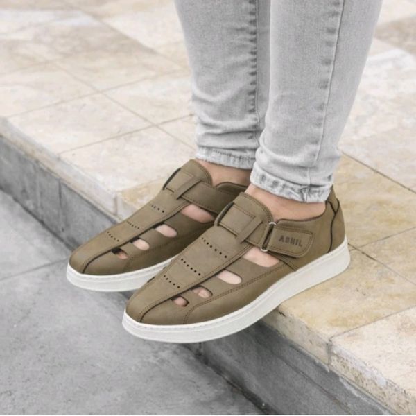 کفش مردانه تابستانی مدل سامان رنگ سدری