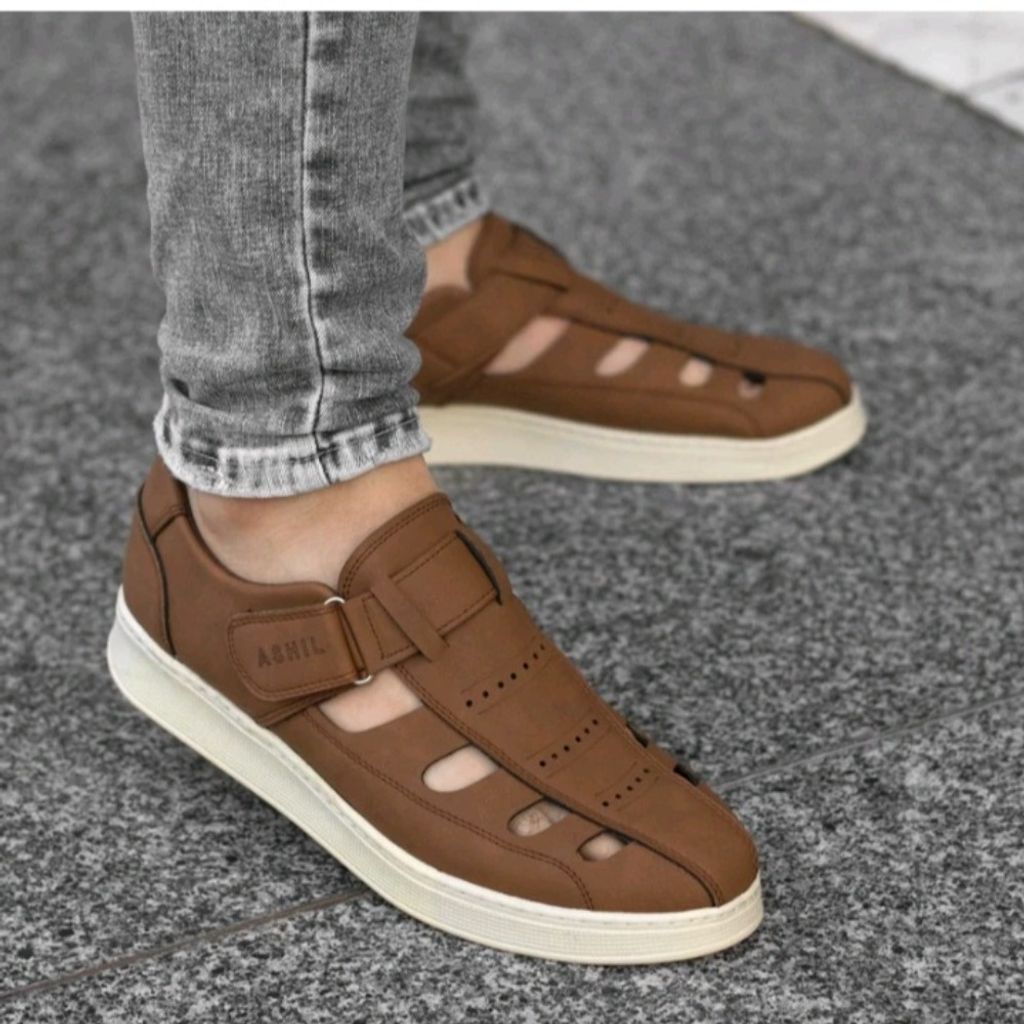 قیمت کفش مردانه تابستانی مدل سامان رنگ عسلی