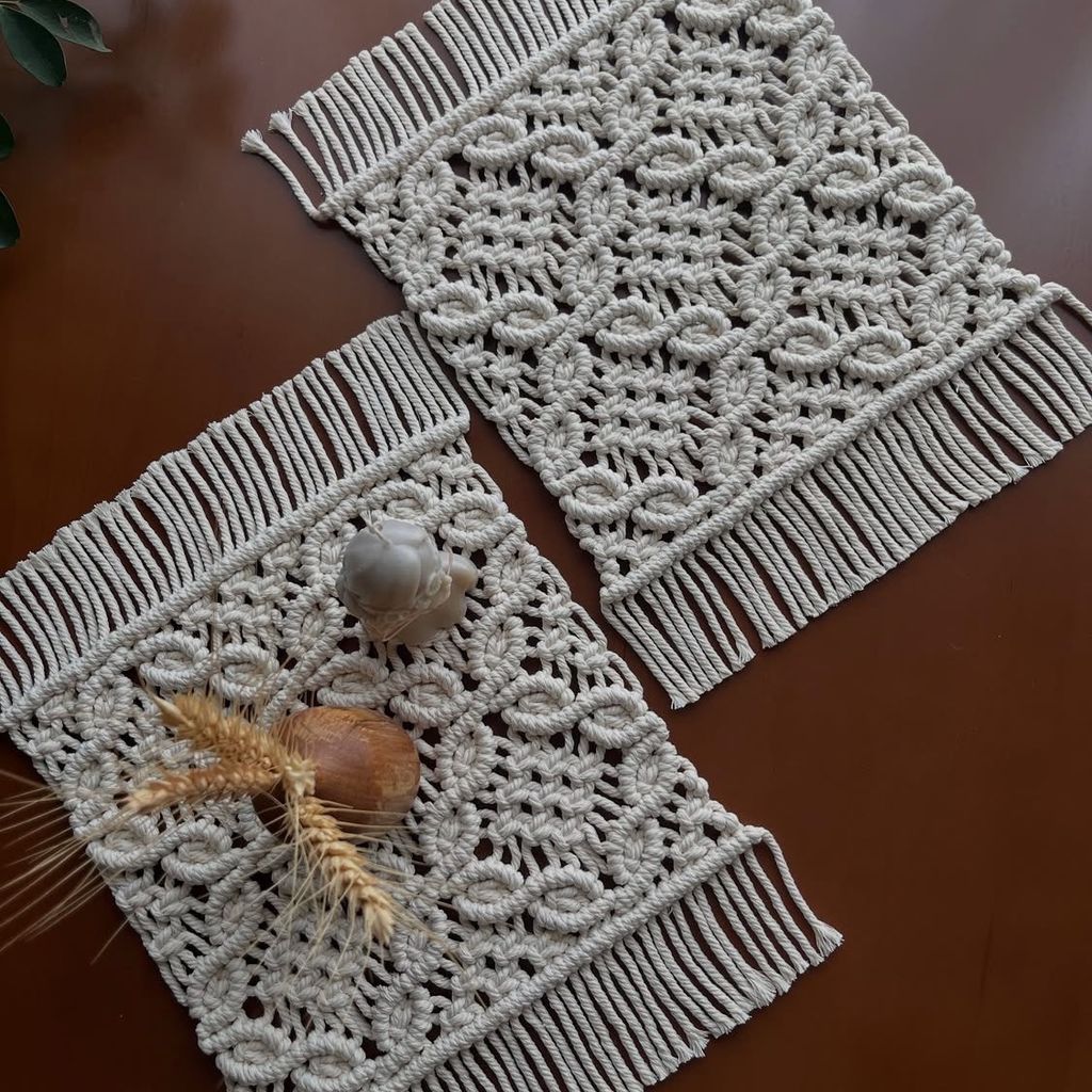 قیمت مجموعه دو عددی رومیزی‌مکرومه