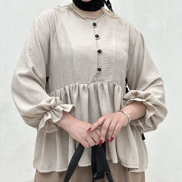 شومیز چهار دکمه عروسکی بانک