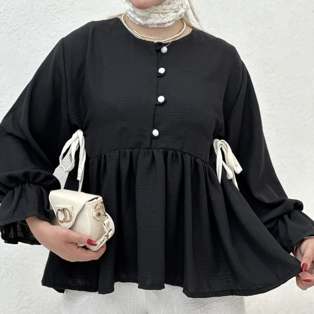 قیمت ارزان شومیز چهار دکمه عروسکی بانک