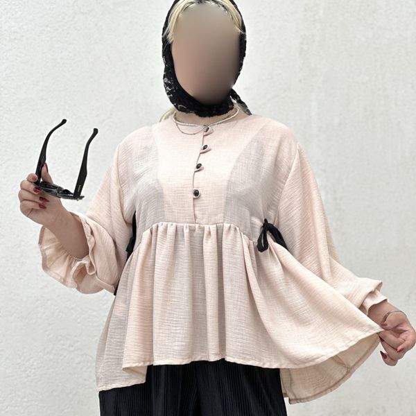 شومیز چهار دکمه عروسکی بانک