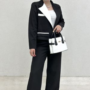 ست دوتیکه کت و شلوار یقه بانک