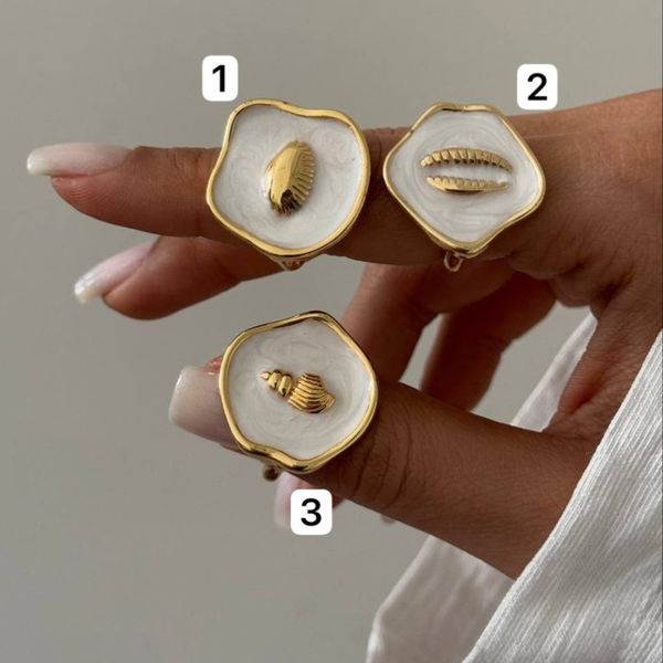 انگشتر ساحلی طلایی هانا