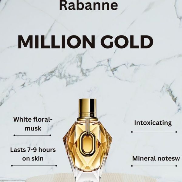 تستر  اروپایی عطر ادکلن میلیون گلد رابان | Million Gold Rabanne For Women