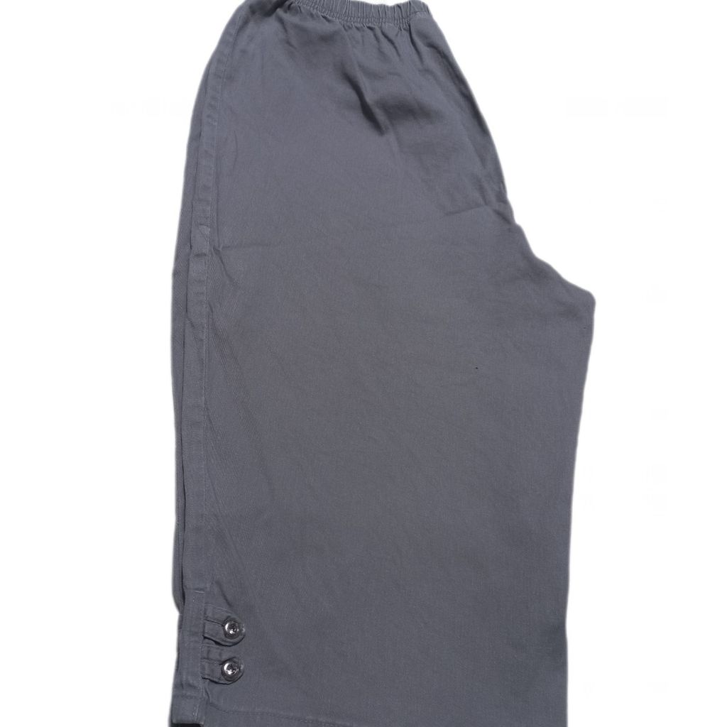 خرید انلاین شلوارک کتون دم پا دکمه کمر کش کد 602