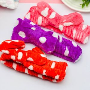 خرید اینترنتی هدبند حوله ای خال خالی